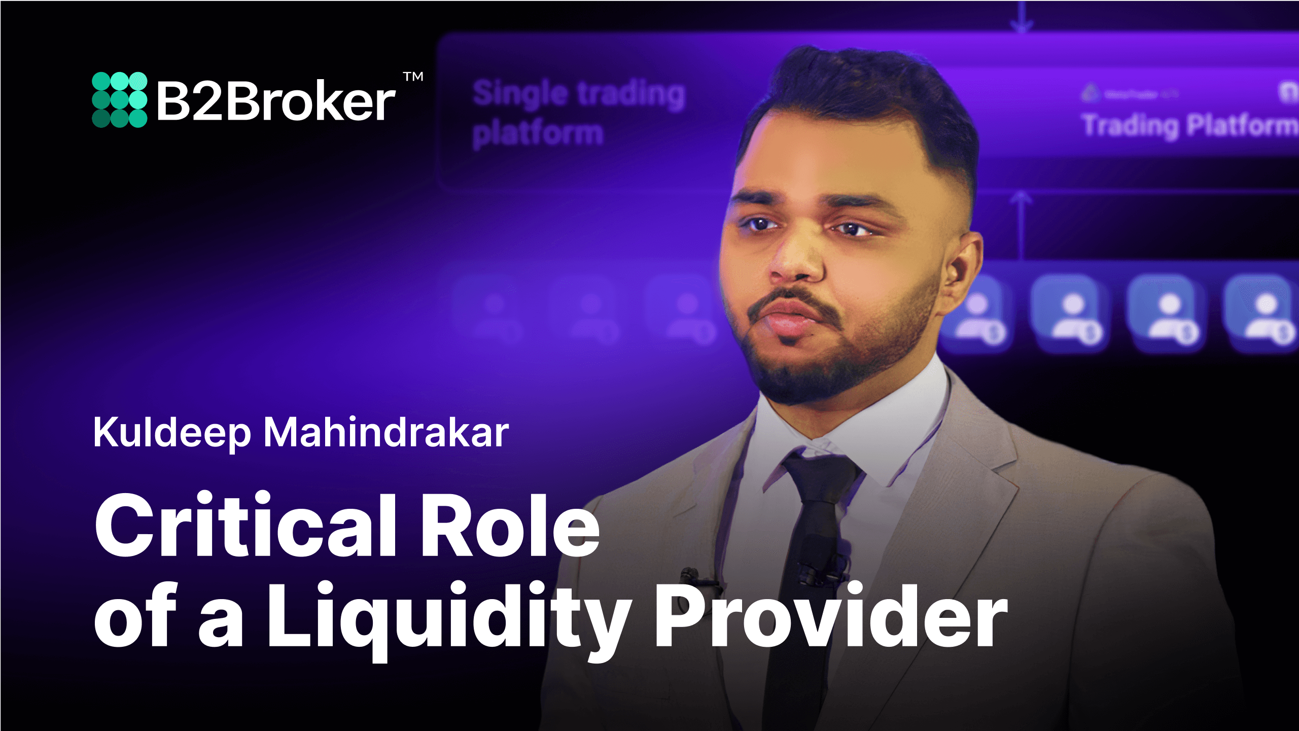 The Power of Liquidity Providers | B2BROKER at Money Expo Mumbai