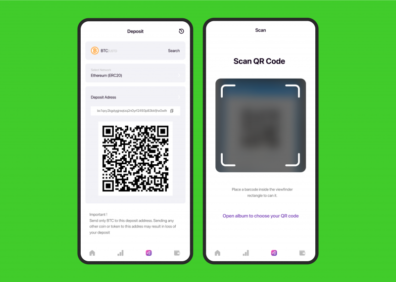 Buying Crypto With a QR Code