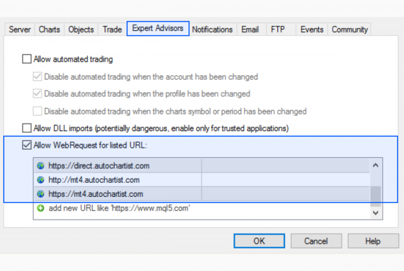 Enabling plugins in MT5