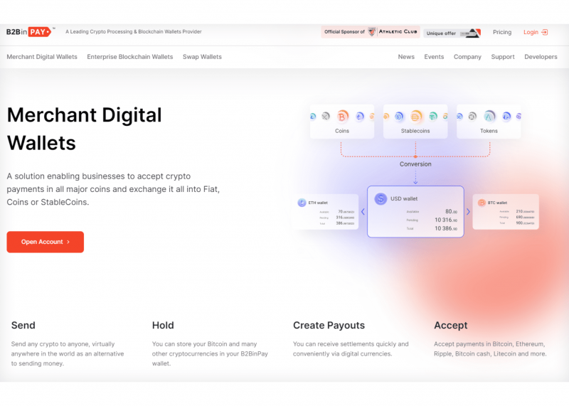 B2BinPay's Merchant Digital Wallet Solution