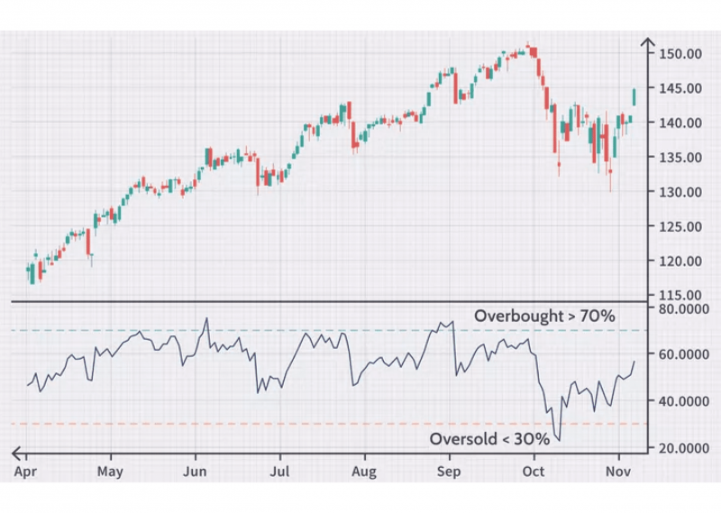 Relative Strength Index (RSI) chart