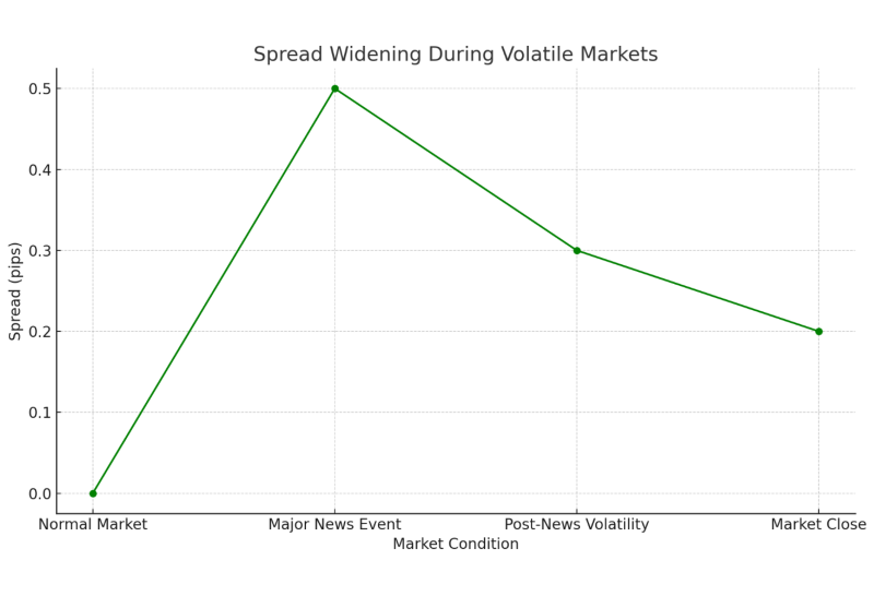 Spread Widening During Volatile Markets