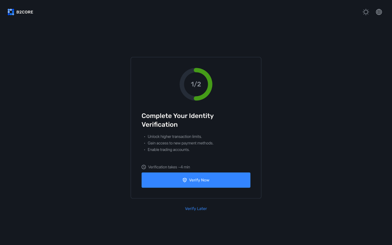 Instant Verification Post-Registration Instant Verification Post-Registration